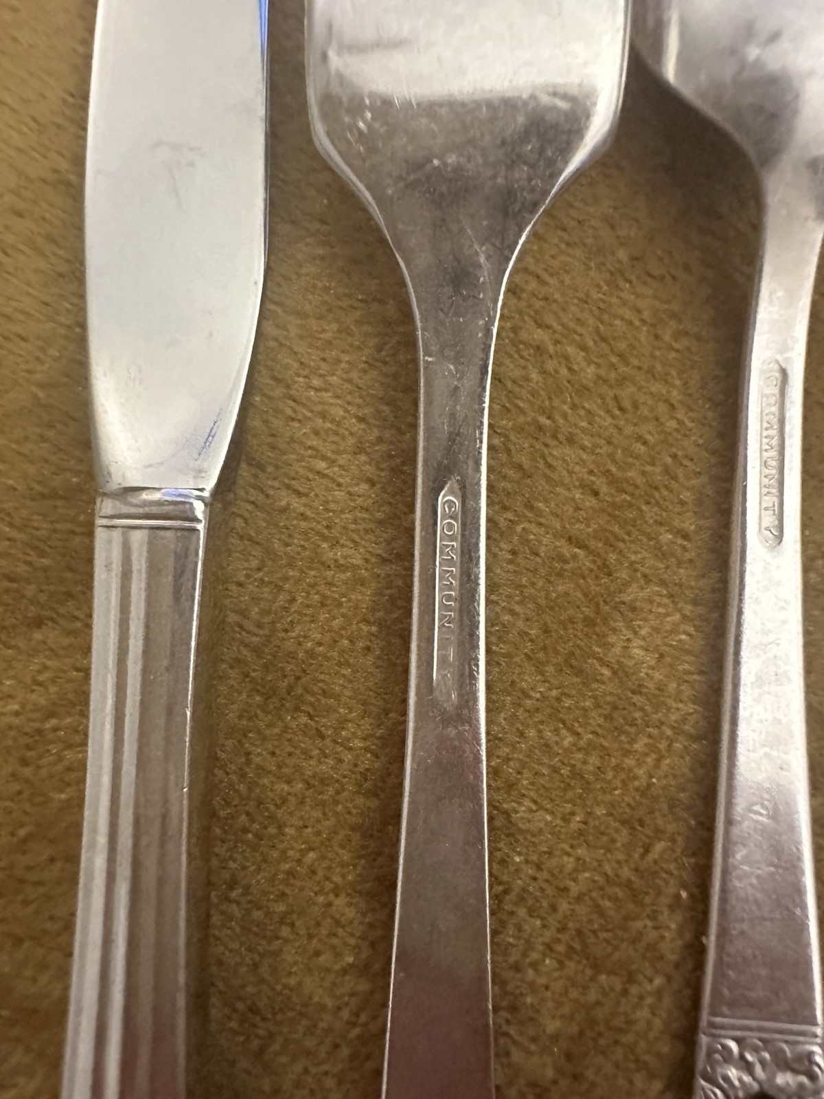 Oneida Coronation 3 Piece Youth Flatware Setting Community Silverplate Flatware