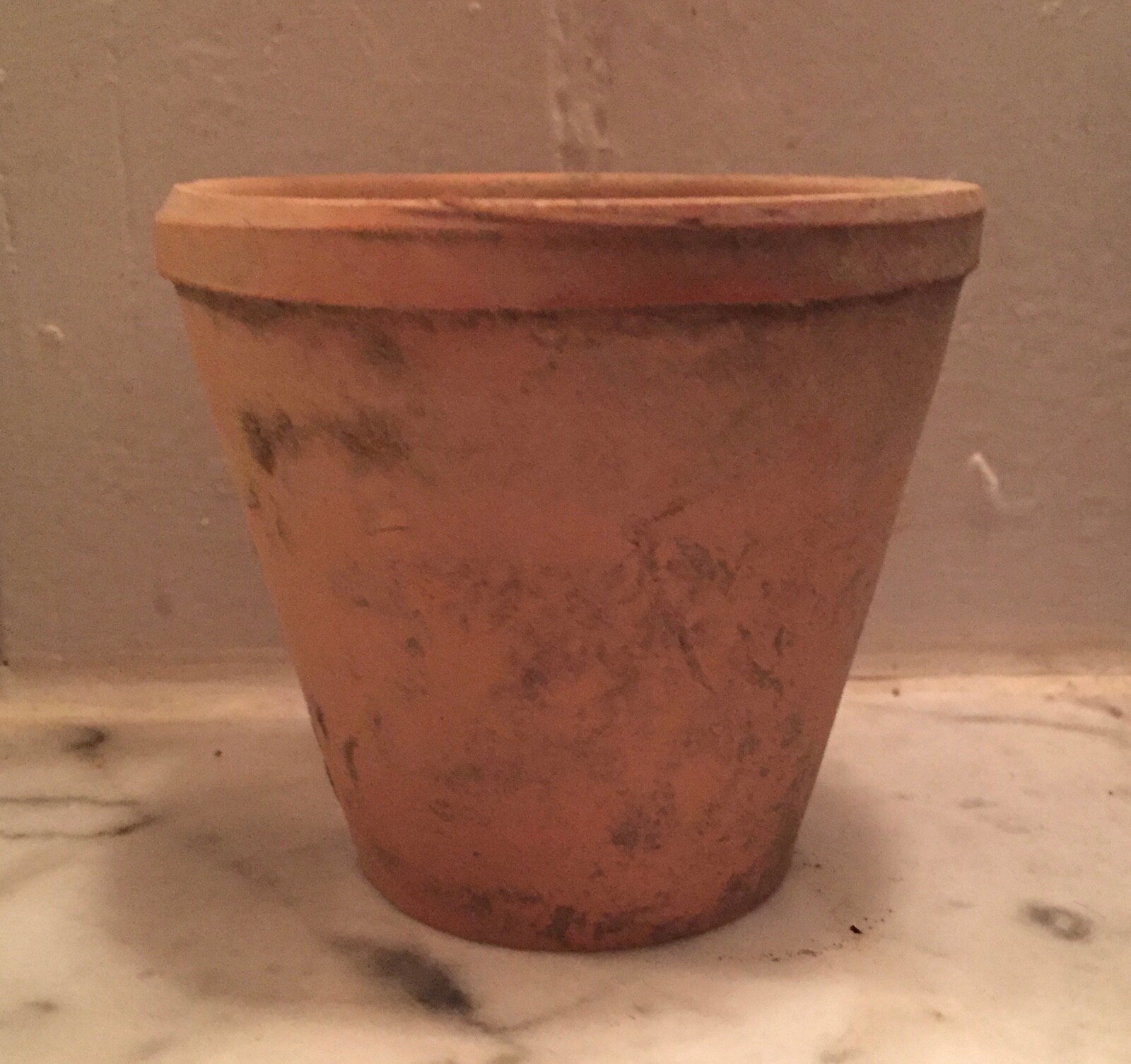 Small Antique 19th century English Victorian Terra Cotta Garden Flower Pot Urn