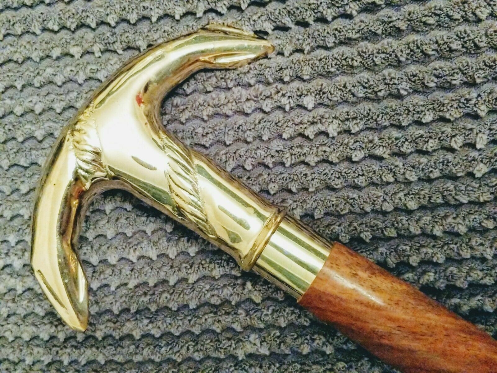 Anchor Handle Solid Brass Wooden Walking Stick Cane – All Sizes 88 cm – 106 cm