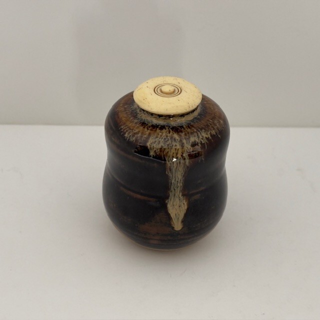 Japanese Tea ceremony Chaire Container Zeze ware w/Shifuku Chanoyu Chado Sado