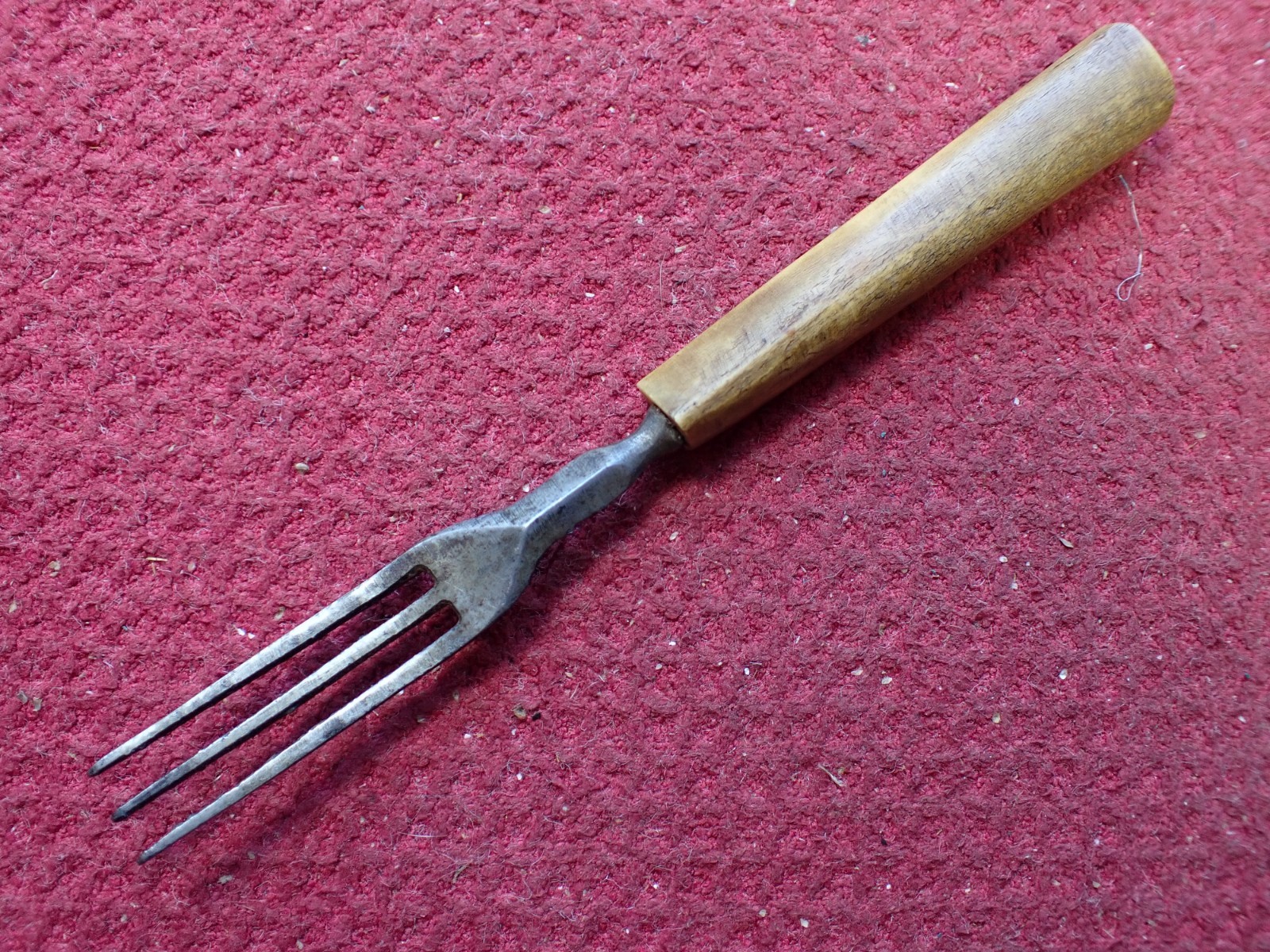 Antique Vintage Civil War Era 3 Prong Fork Primitive Kitchen Dining Tool