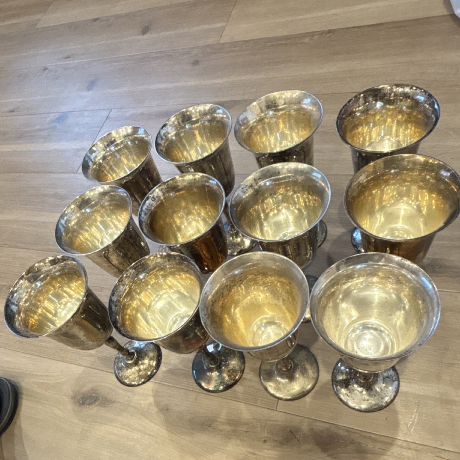 Leonard EPNS Set of 12 Silverplate Goblets