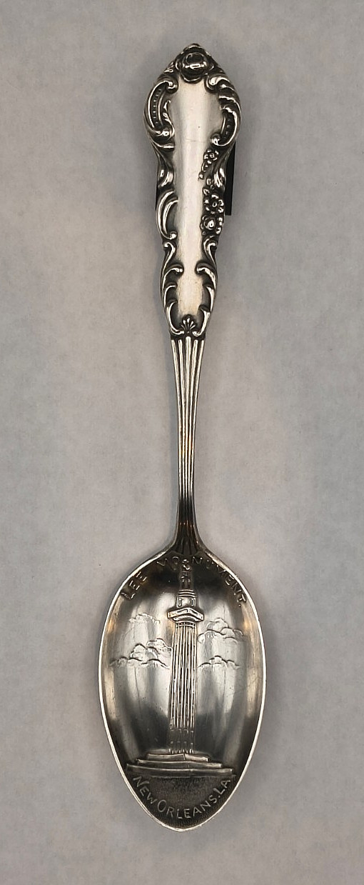 Antique Sterling Silver Souvenir Spoon-Lee Monument New Orleans, LA