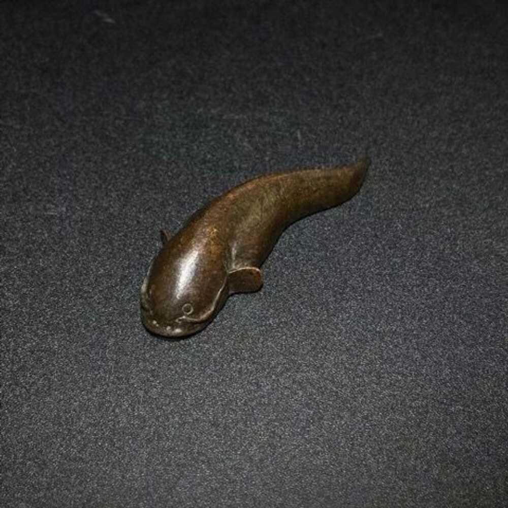 Copper Catfish Tea Pet Handmade Japanese Creative Tea Table Decor Accessory