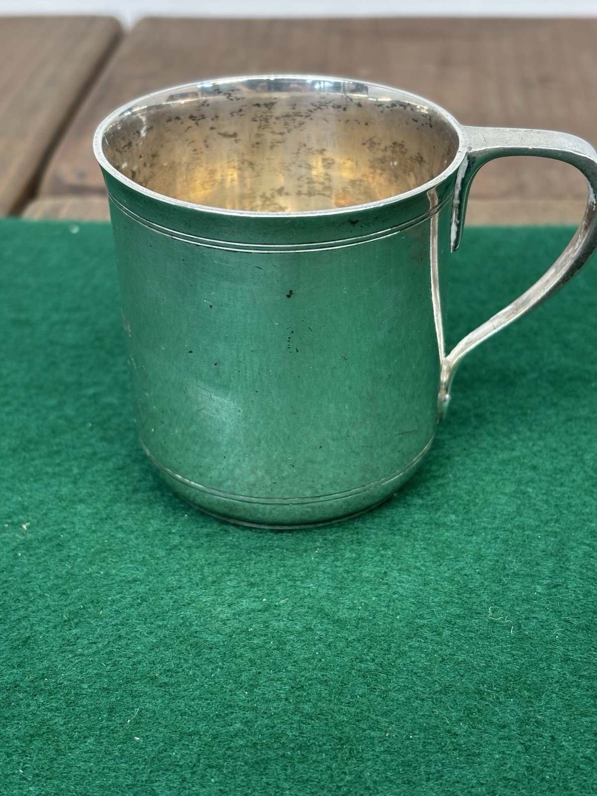 Tiffany & Co Makers Sterling Silver 925 Baby Cup Mono FWK – July 28, 1925