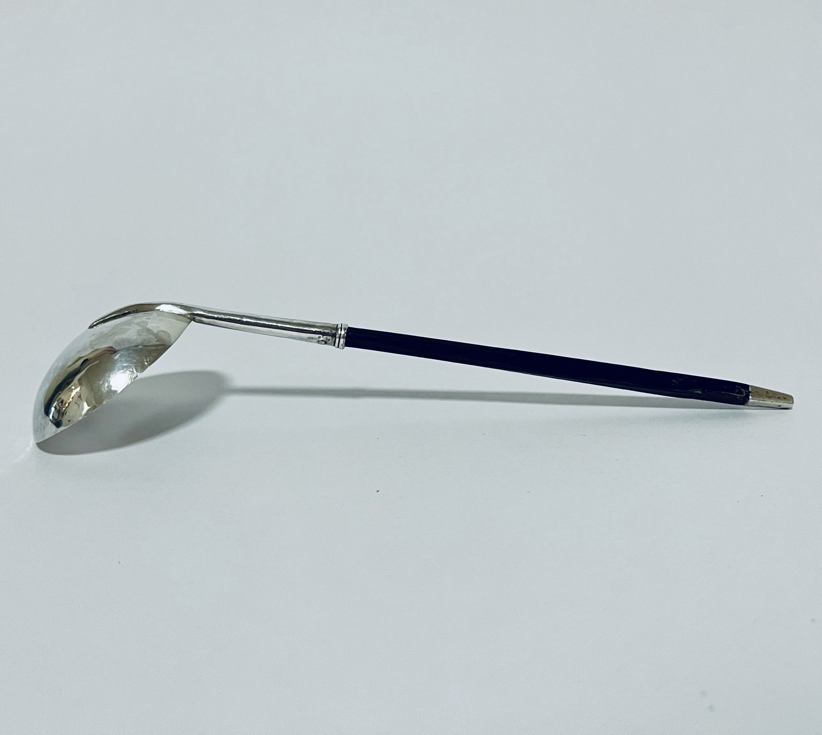 Antique Georgian Irish Solid Sterling Silver Toddy Punch Ladle Dublin 1822