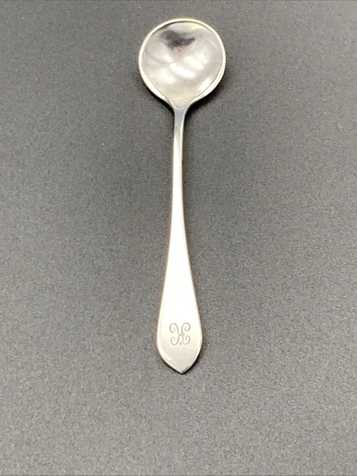 Vtg Rogers, Lunt & Bowlen Co. Sterling Silver 3.5″ Salt Cellar Spoon 1901-1935