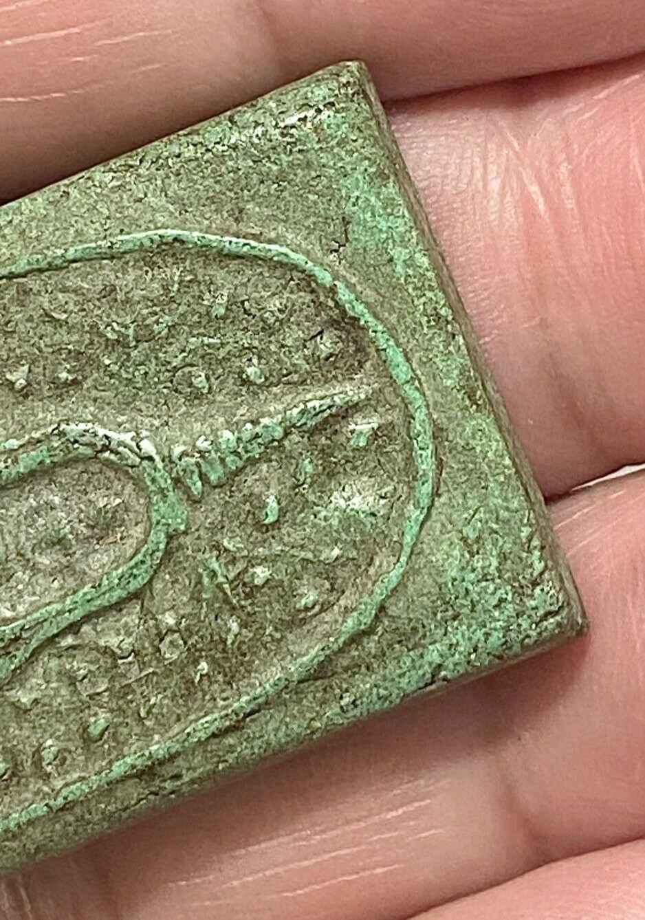 Thai Amulet LP Hin Phra Somdej Prok Pho Wat Rakang Green Holy Powder Pendant