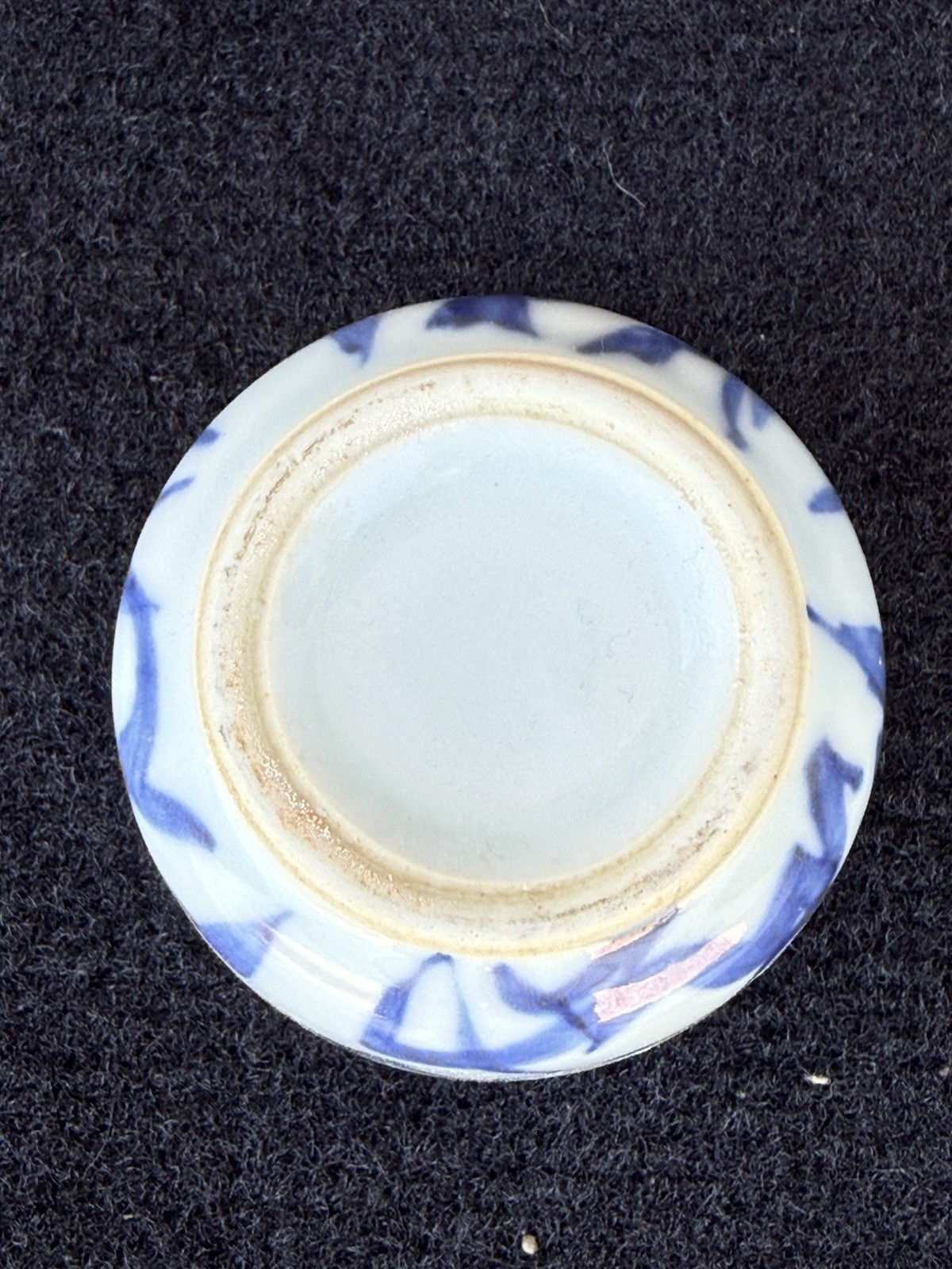 Handmade Sometsuke Guinomi Hand-Painted Japanese Ceramic Collectible