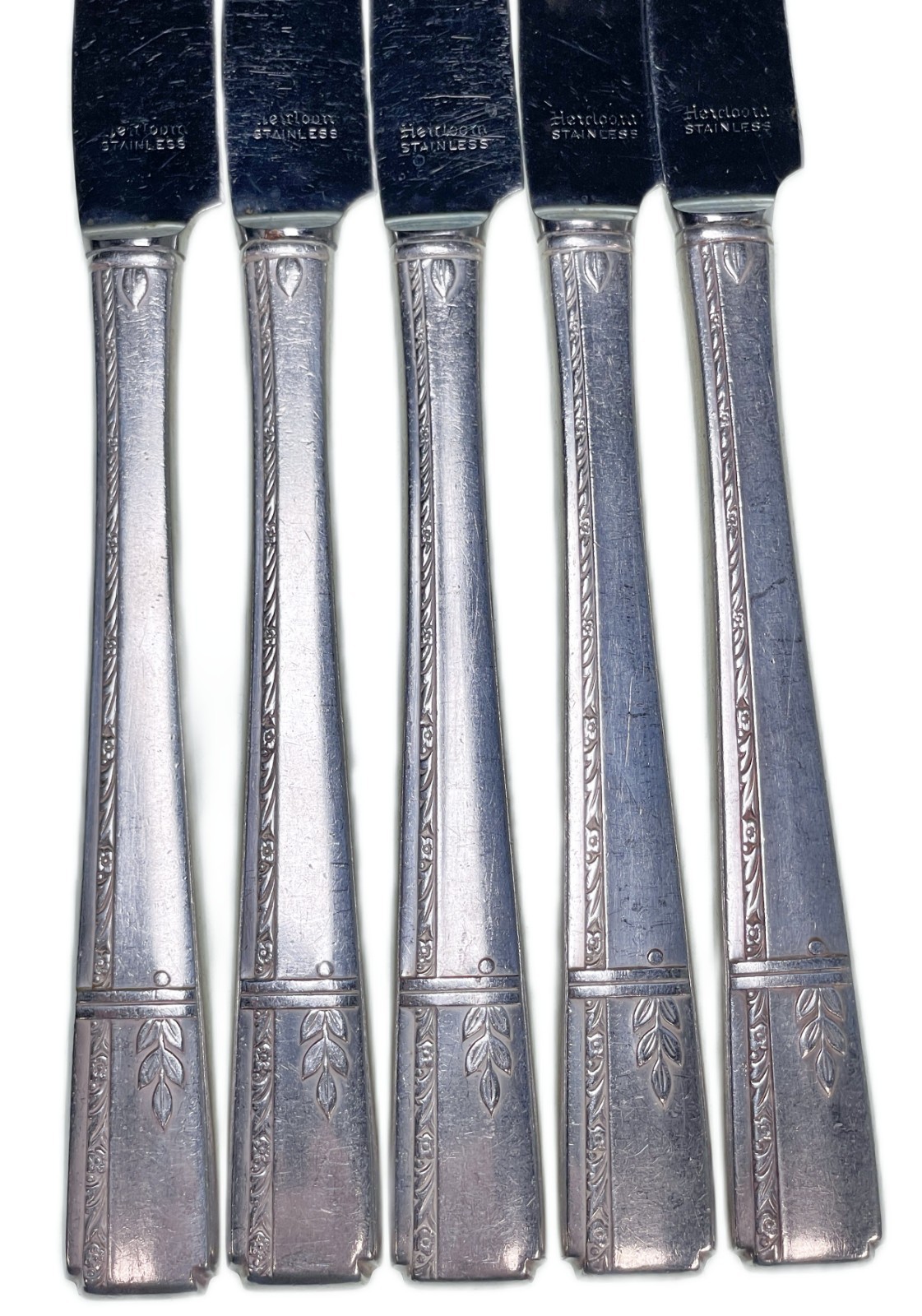 5 Table Knives Oneida GRENOBLE Heirloom Stainless Flatware
