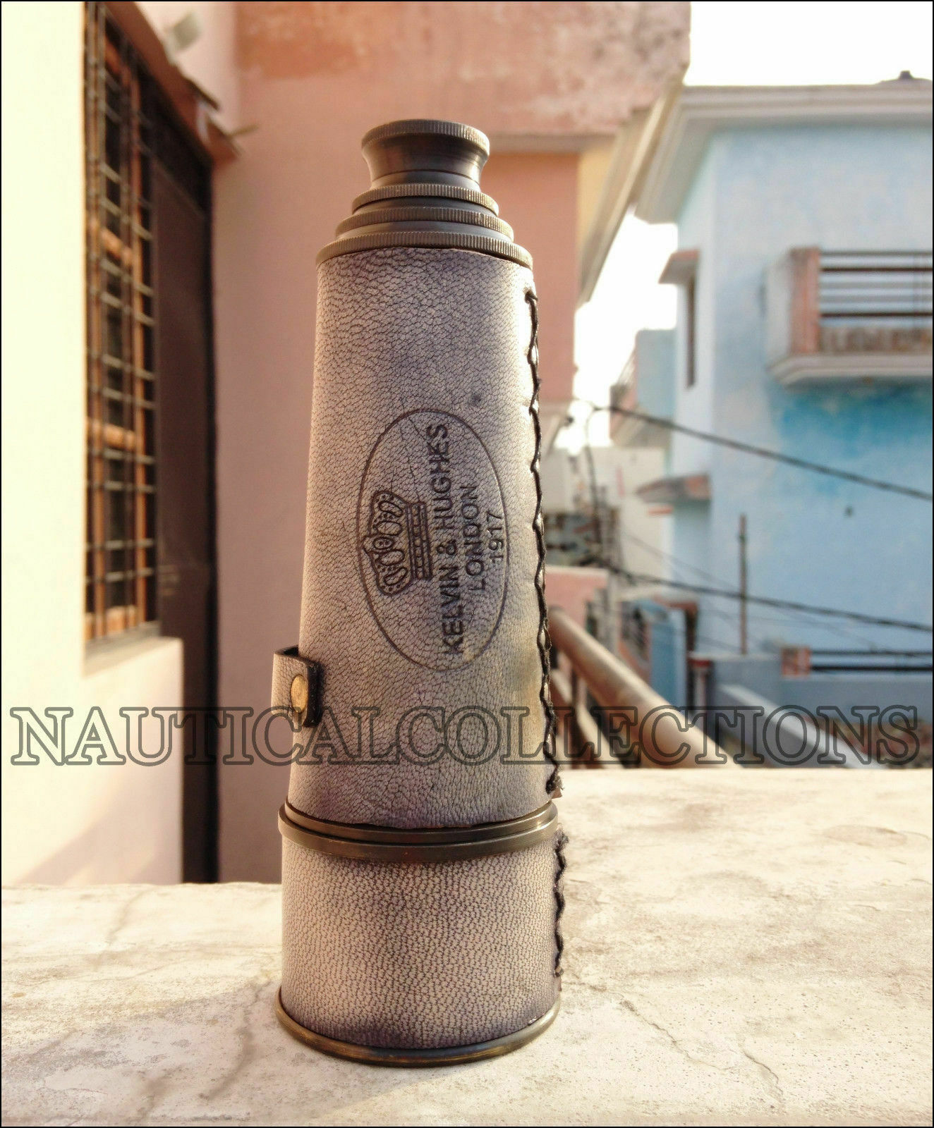 Brass Telescope Kelvin & Hughes London 16″ Pirate Nautical Collectible Spyglass