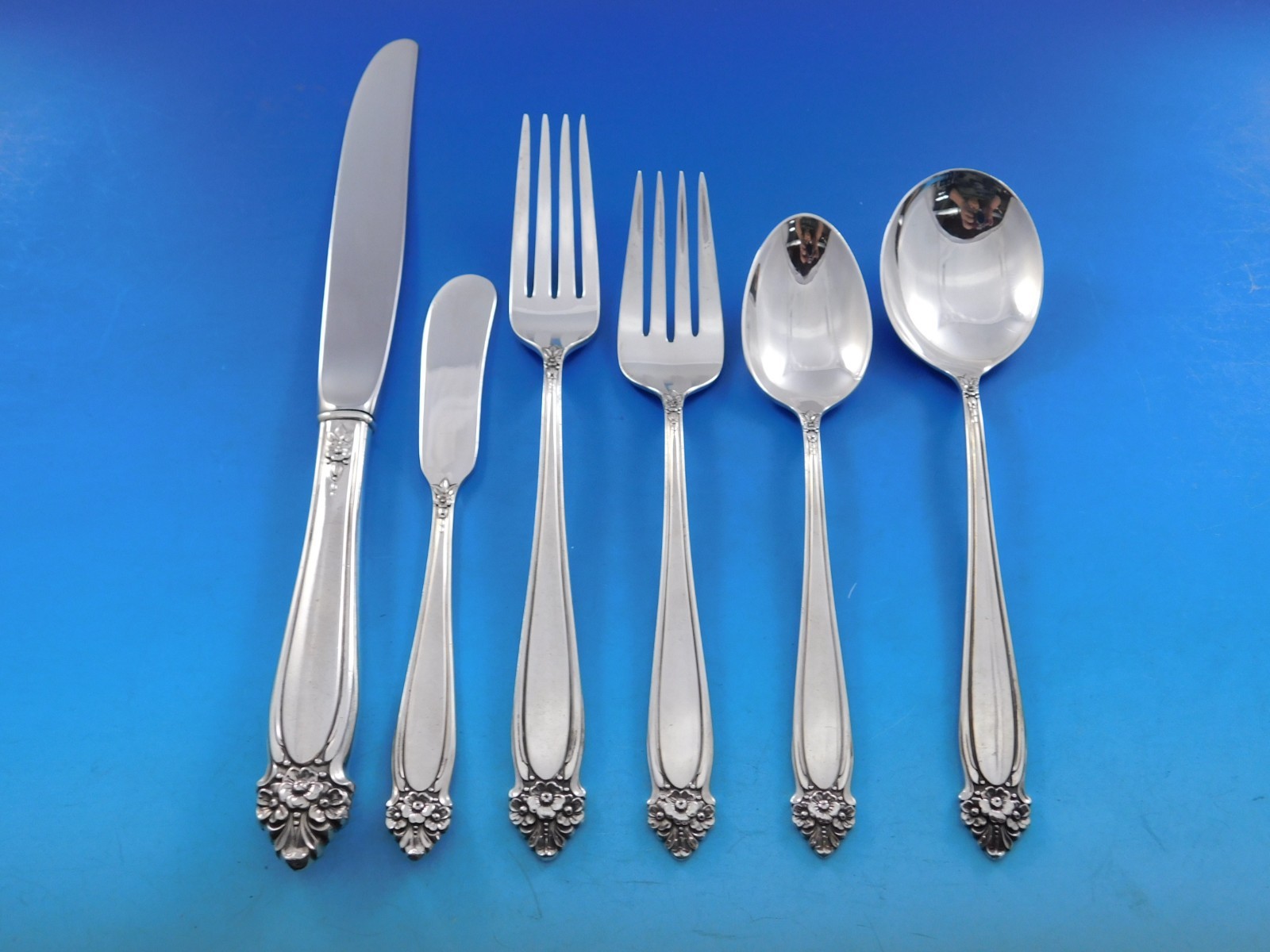 Joy by International Sterling Silver Flatware Set for 8 Service 48 Pieces