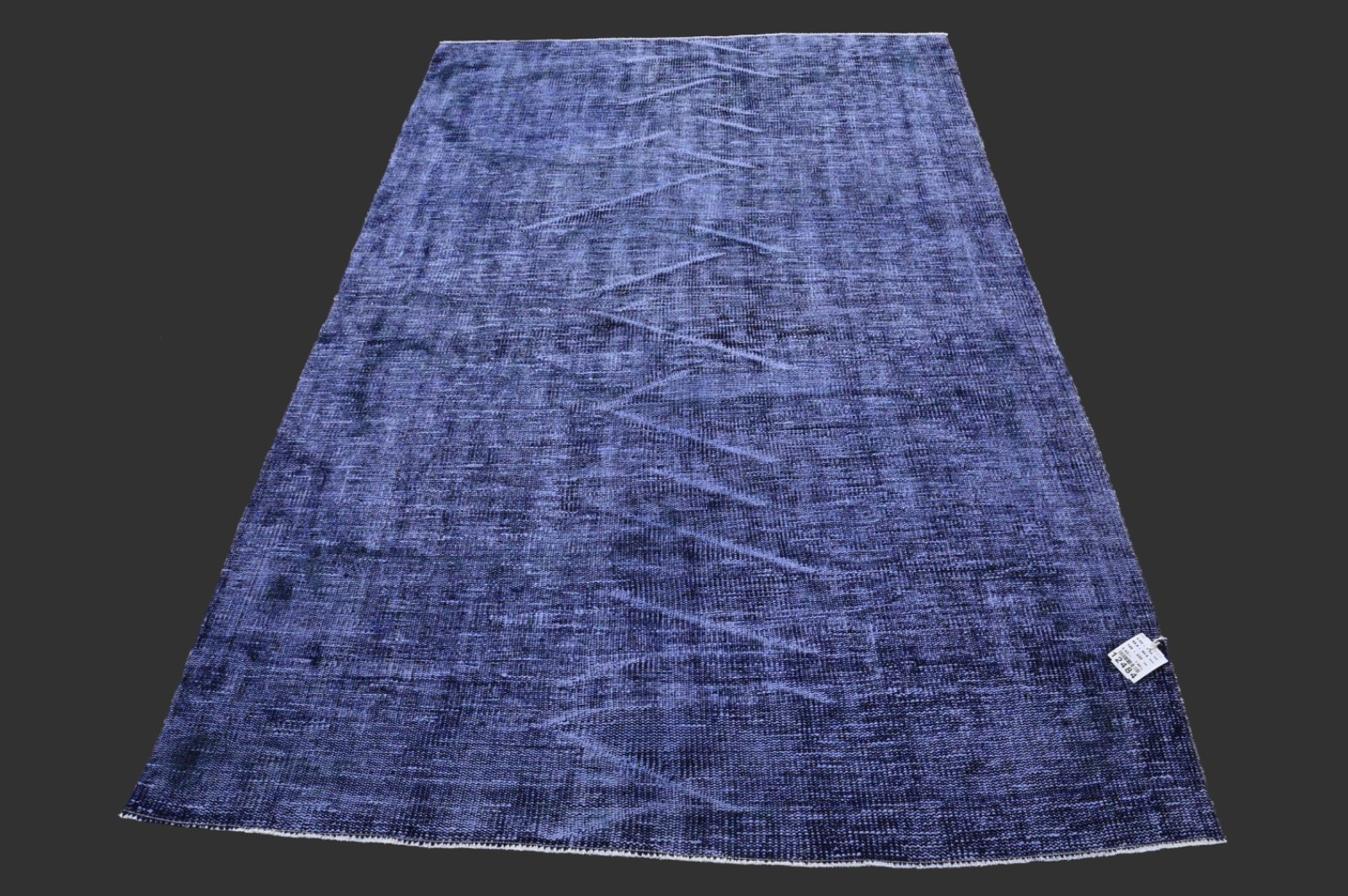 BLUE Turkish Oushak Rug 5×7 Vintage Handmade Anatolian Small Doormat Kilim