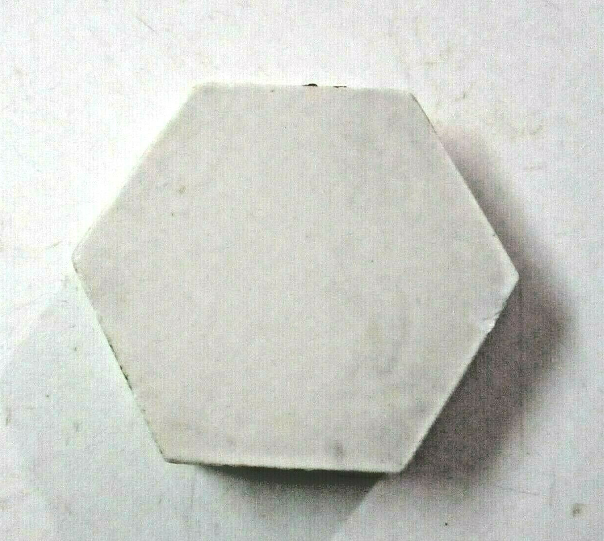 1 Floor Tile A.E Co. USA 2-1/32″ (Width) Hexagon 6 Sided Matte Off White Antique