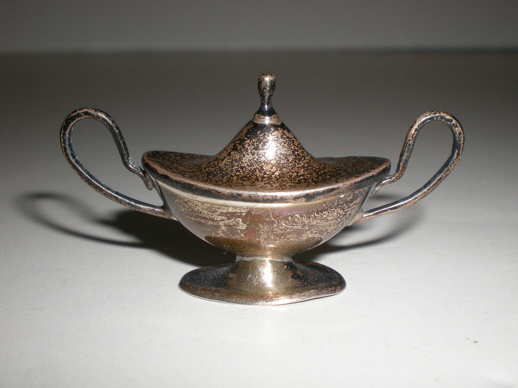 Antique Miniature Sterling Silver Covered Tureen England Barker Brothers Mini Sm