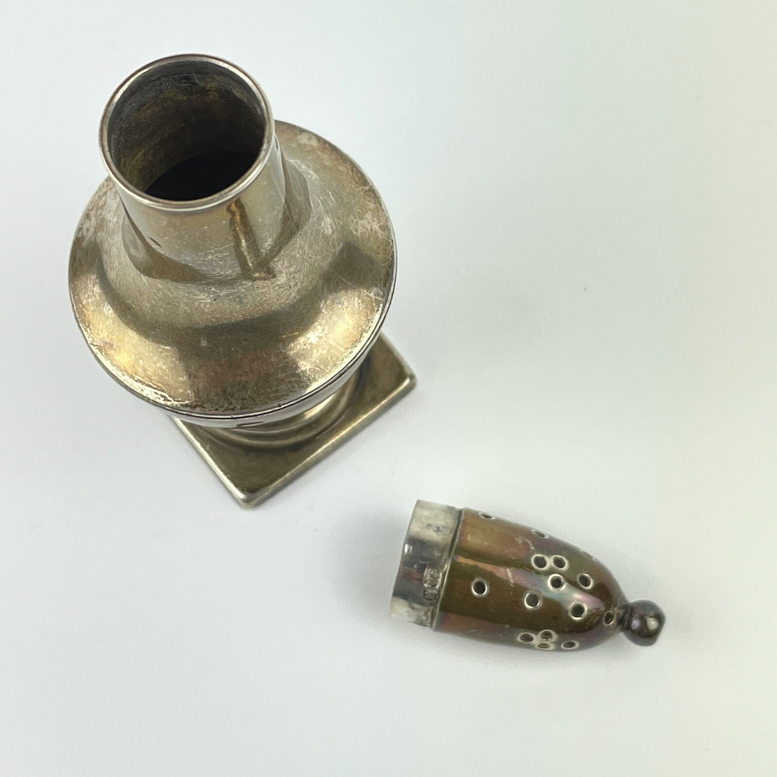 Antique Victorian Solid Silver Pepperette Pepper Shaker Deakin & Francis 1894