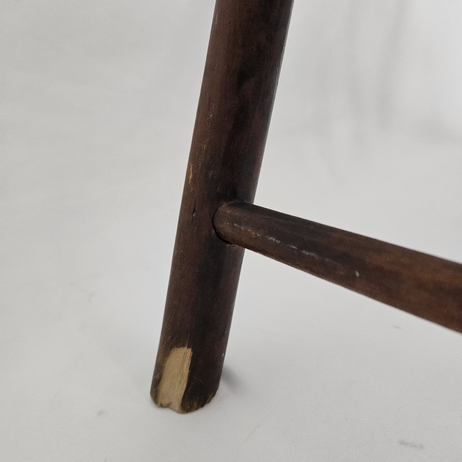Vintage Folding Chair Set Tortoise Shell Bamboo W/Cane Back Dining MCM Boho