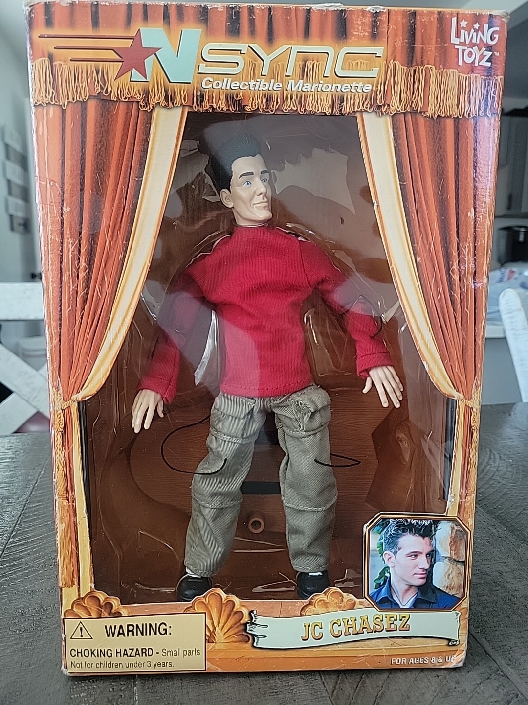 NSYNC COLLECTIBLE MARIONETTE JC CHASEZ 2000 Living Toyz Doll
