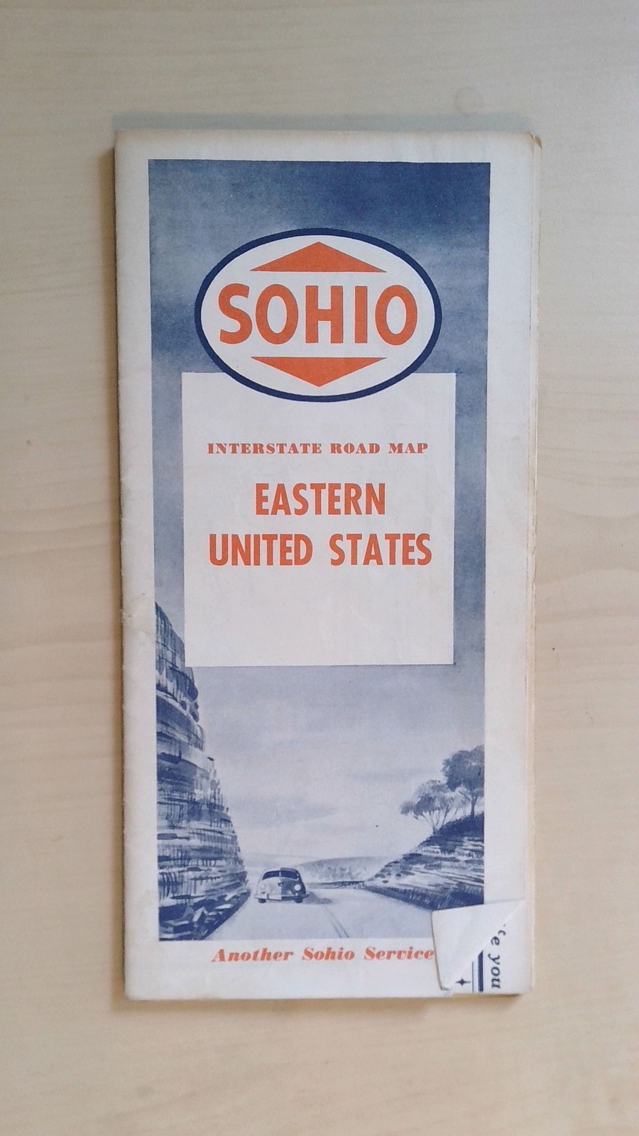 Vintage SOHIO Interstate Road Map Eastern United States Southern Florida 1958