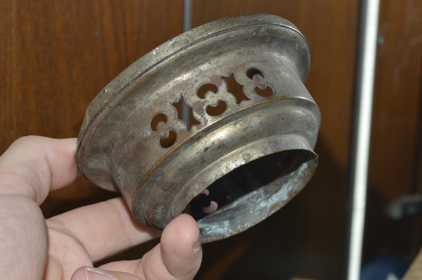 Antique 19th Century Imperial russian SAMOVAR brass Detail CROWN CAP Tea Coffee