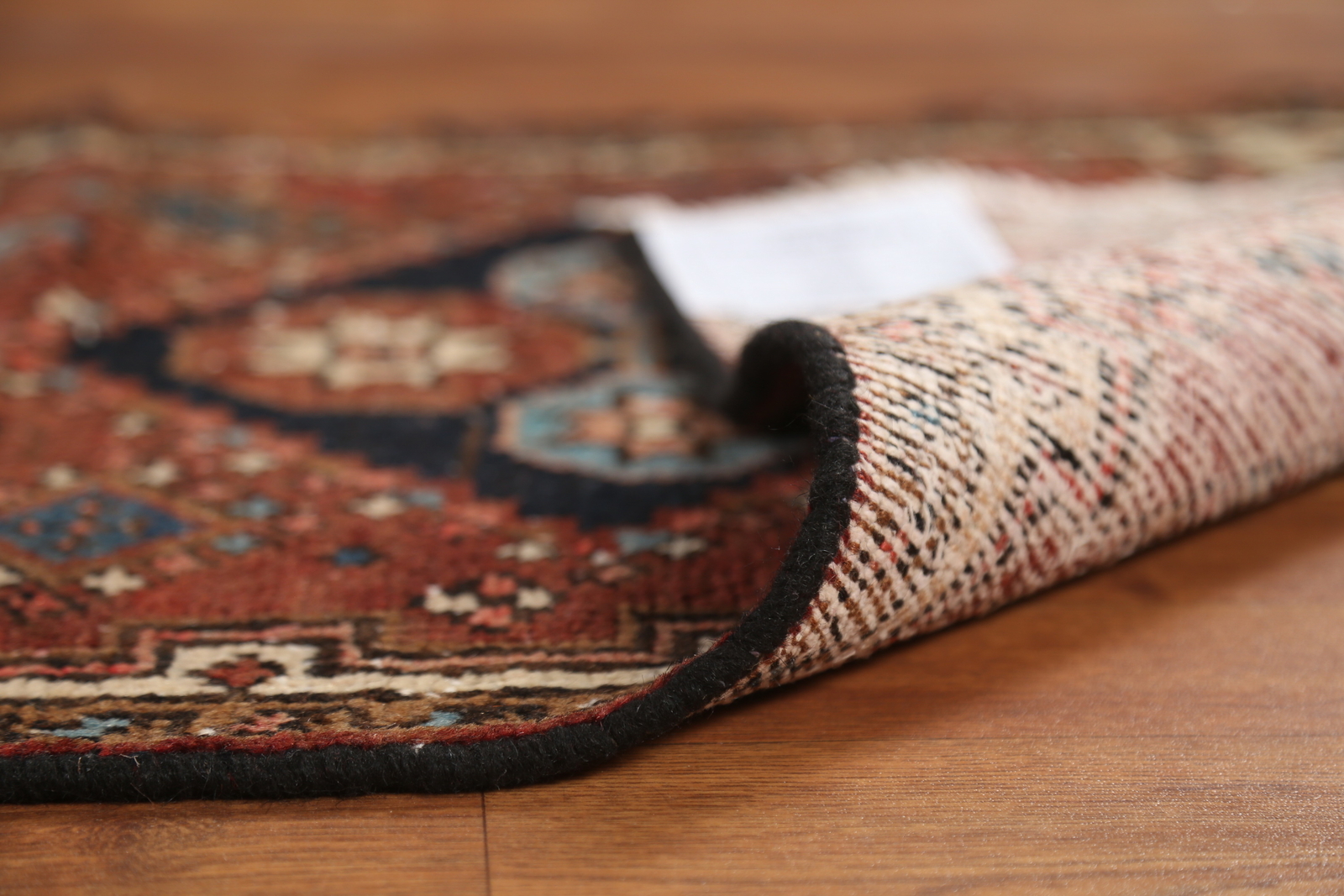 Pre-1900 Vegetable Dye Heriiz Serapi Narrow Runner Handmade Antique Rug 2×11