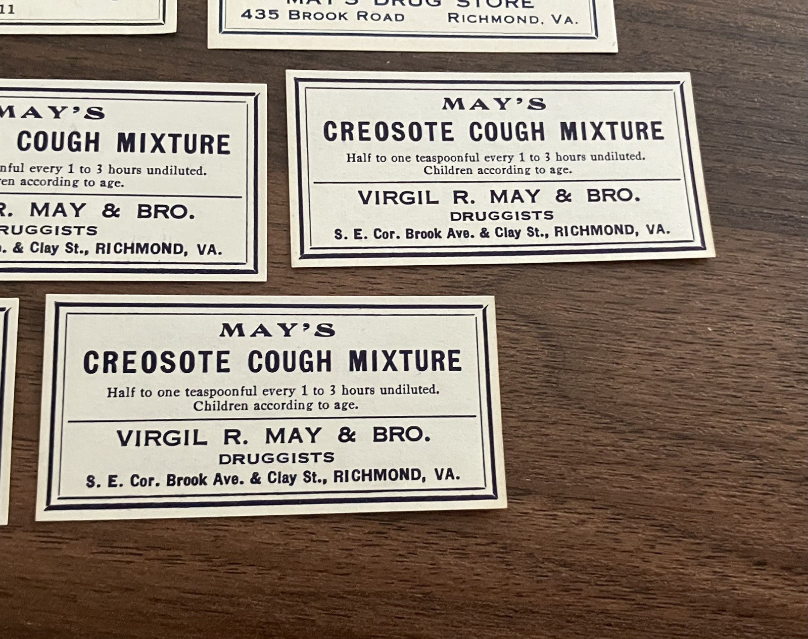 Lot of 10 Pharmaceutical Vintage Antique Medicine Drug Medical Labels Richmond
