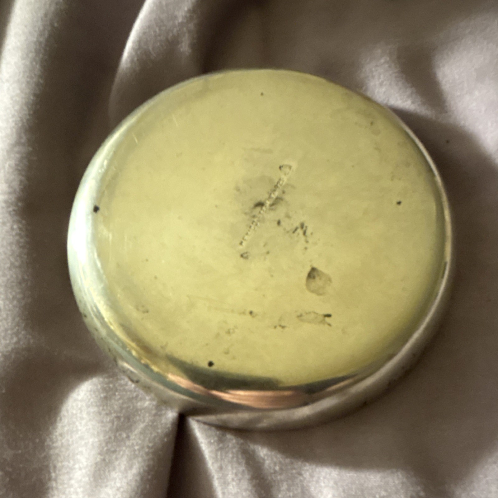 3 3/4in diameter drink coaster. Mexican sterling silver 925. 78gr weight