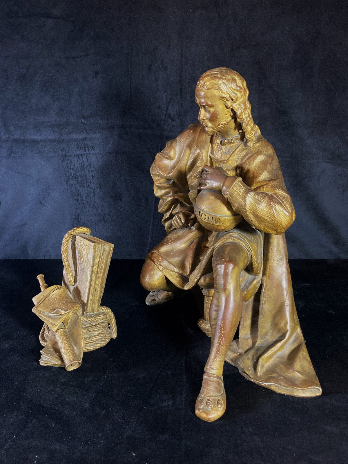 RARE FRENCH ‘DISCOVERY OF AMERICA’ STATUE OF CHRISTOPHER COLUMBUS – CIRCA 1890
