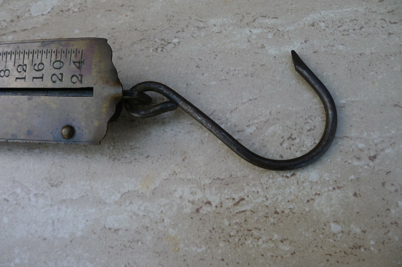 ANTIQUE FRARY’S IMPROVED SPRING SCALE 0-24 LB