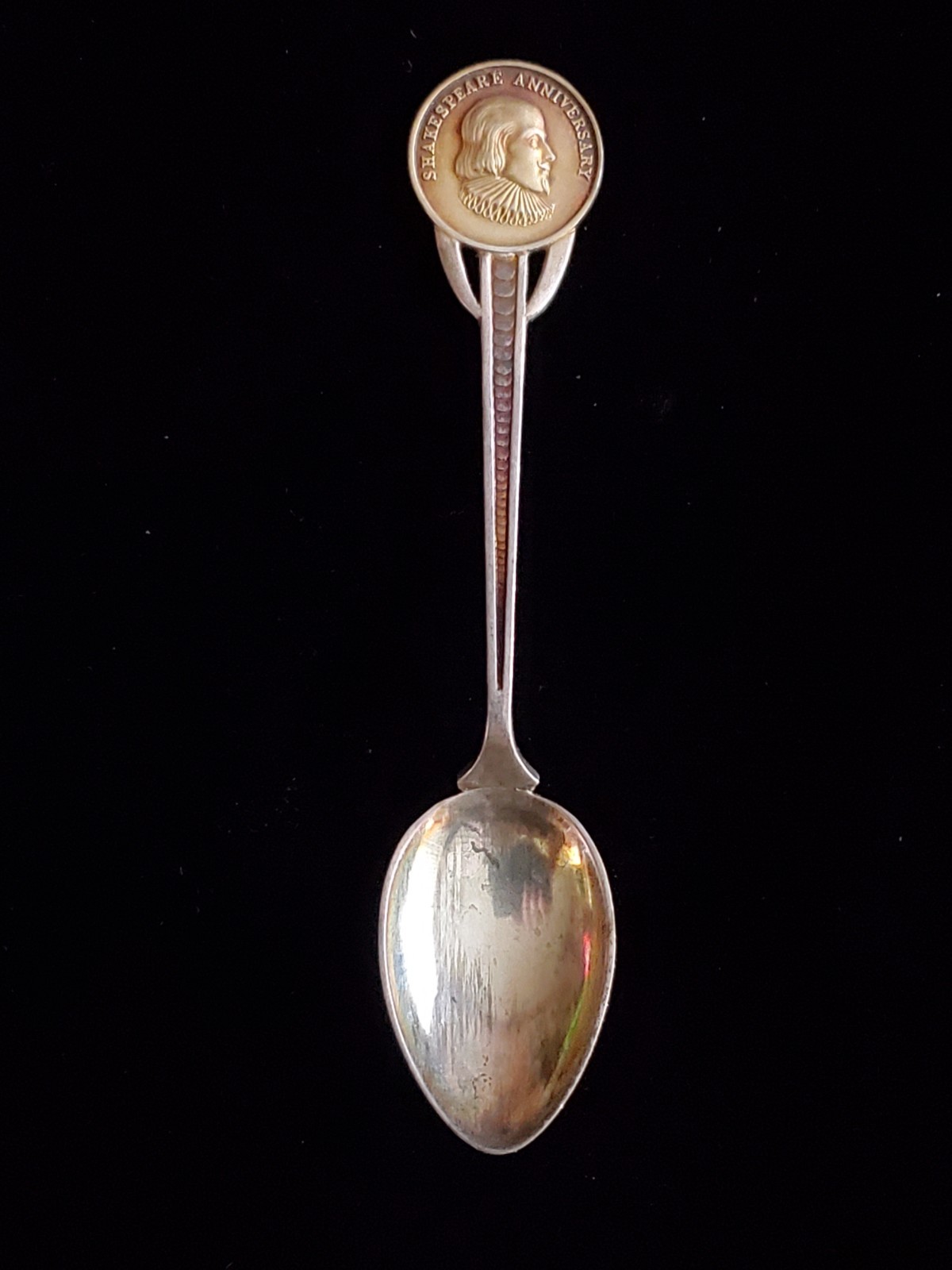 Shakespeare Anniversary Turner & Simpson Birmingham 1913 Sterling 4 3/8″ Spoon