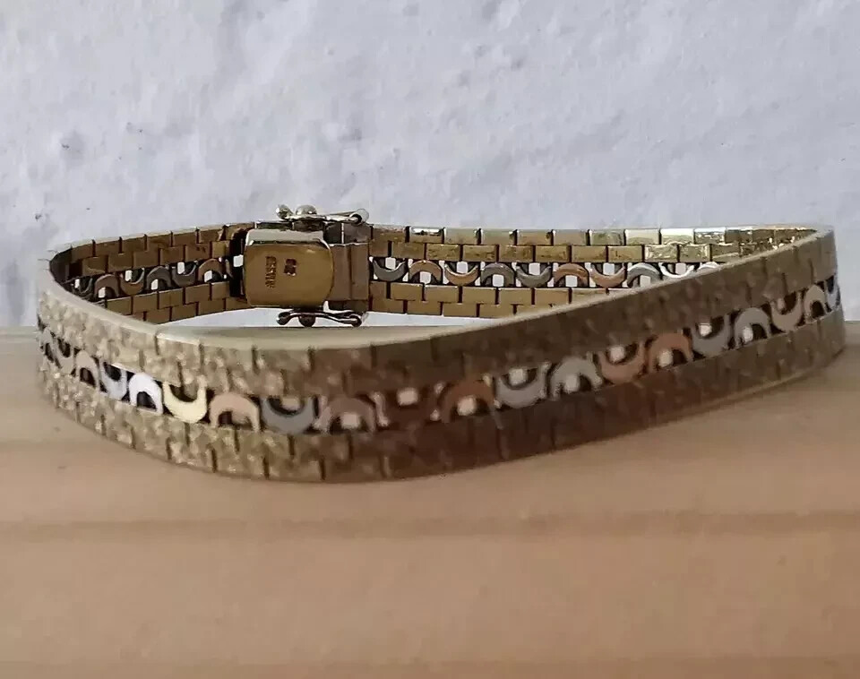 Midcentury 9ct Gold Bracelet – 20.6g – London 1979.