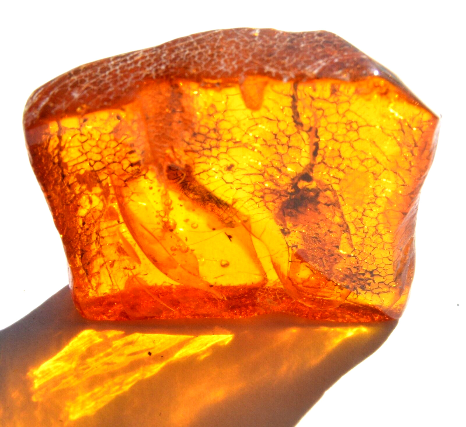 RUSSIAN SOVIET BALTIC AMBER BEAD GEMSTONE ROCK STONE PENDANT NECKLACE PIN BROOCH