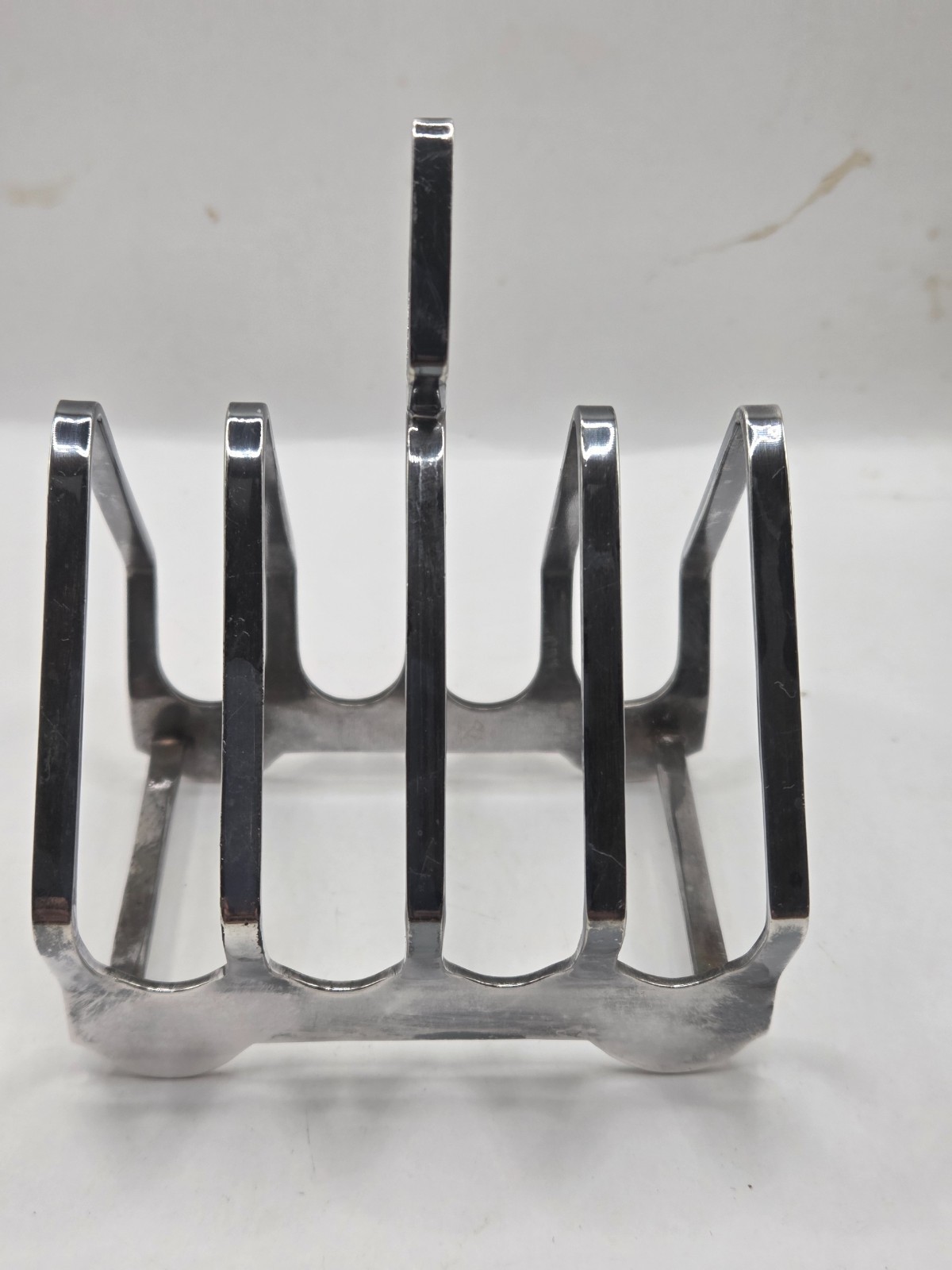 Vintage E & Co Elkington Plate England Silver Plated 4 Slice Toast Rack