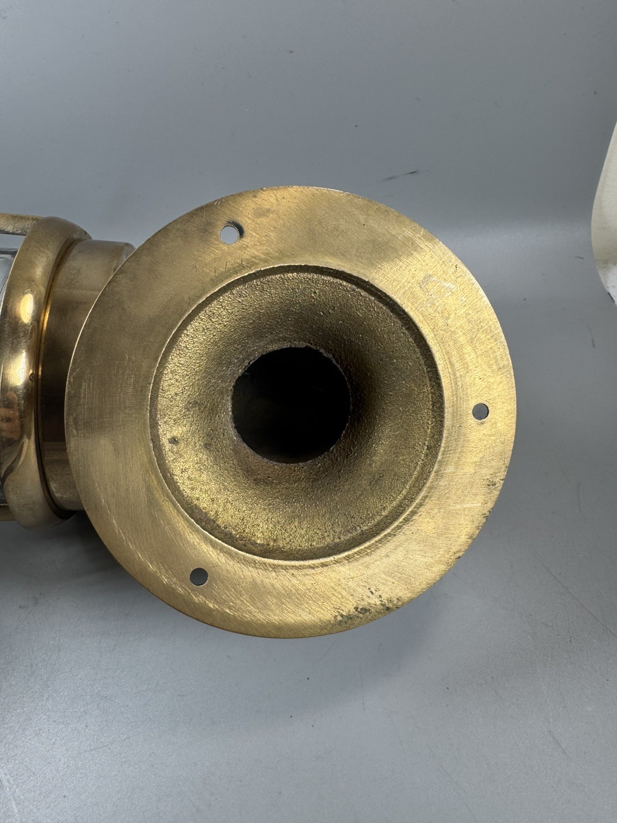 Vintage Solid Brass U.S. Navy Passageway Light – USS America, c.1950s–1961 RARE