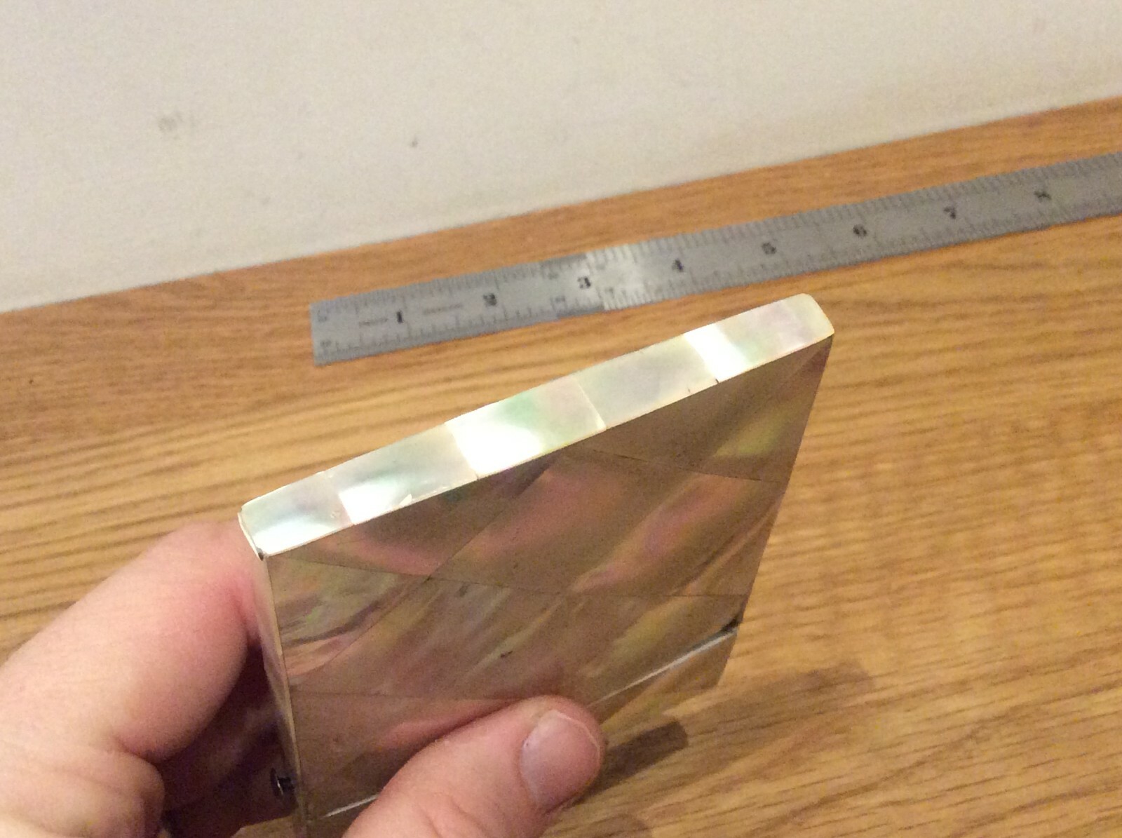 Victorian Mother of Pearl and Silver Card Case Available Worldwide