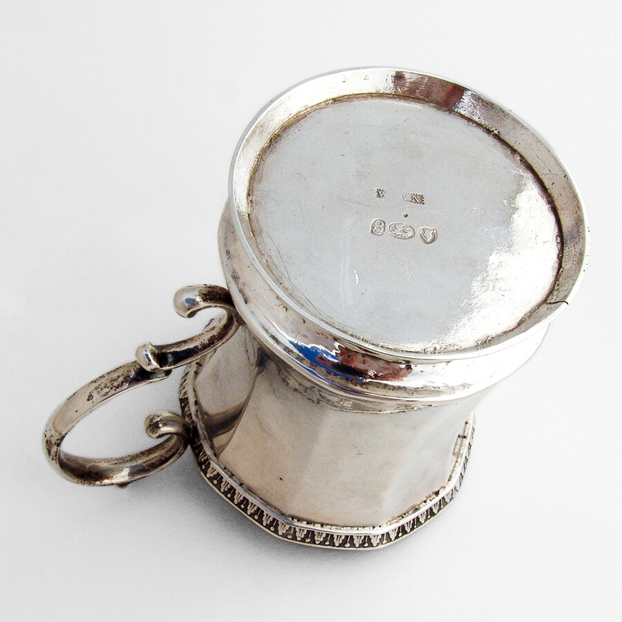 Canadian Coin Silver Cup Mug 1840 No Mono