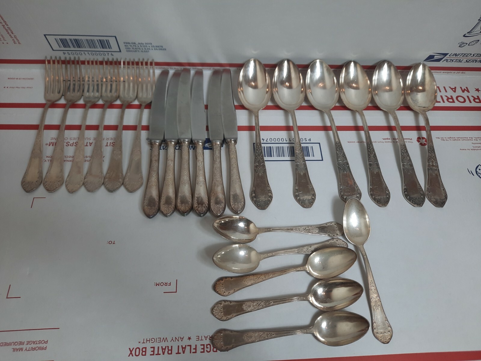 24 Piece Polish European Hefra d. FRAGET MET-60 Silver plated Lot