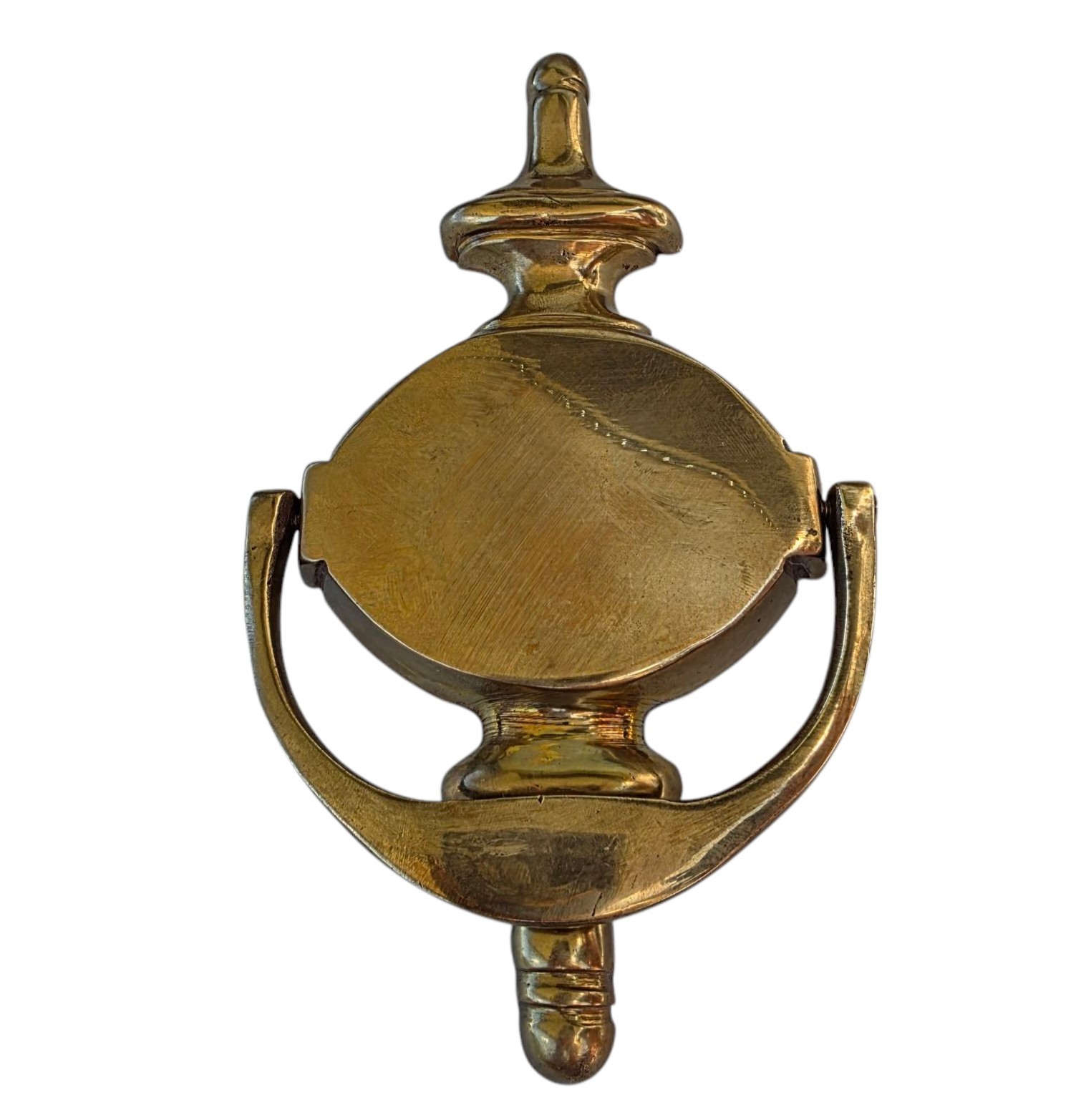 Vintage Solid Brass Door Knocker Churchill 6.25″ Tall x 3″ wide.