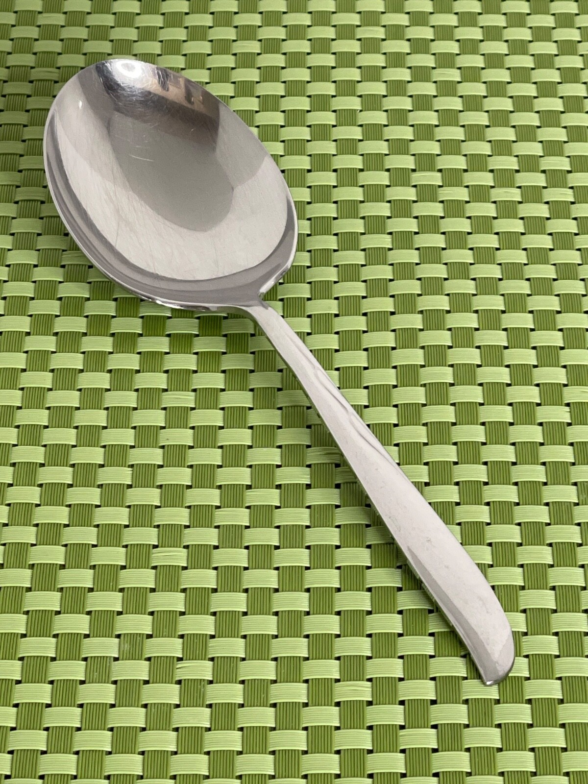 Oneida DUCHESS Stainless Casserole Spoon DCS2 Glossy Asymmetrical Flatware