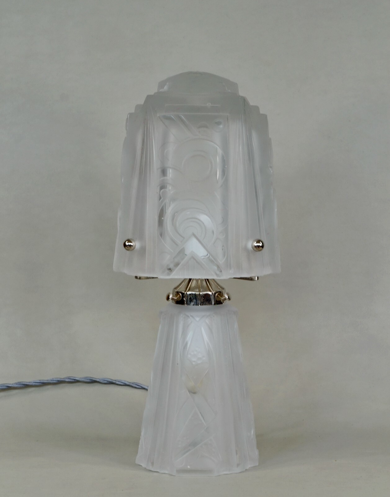 MULLER FRERES : a French ART DECO mushroom lamp 1930 … degué sabino era France