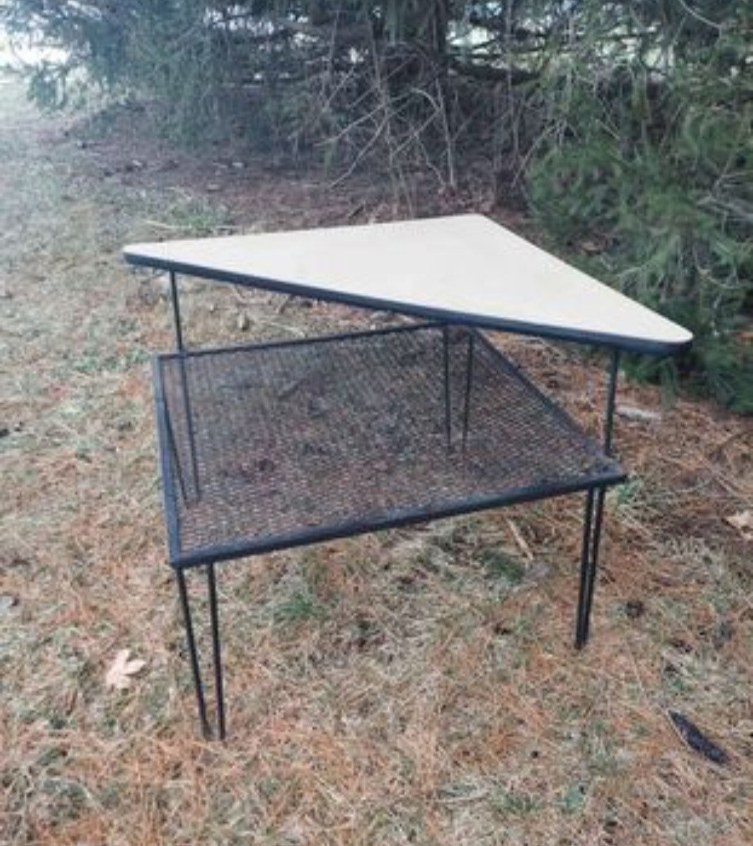 MCM industrial corner table