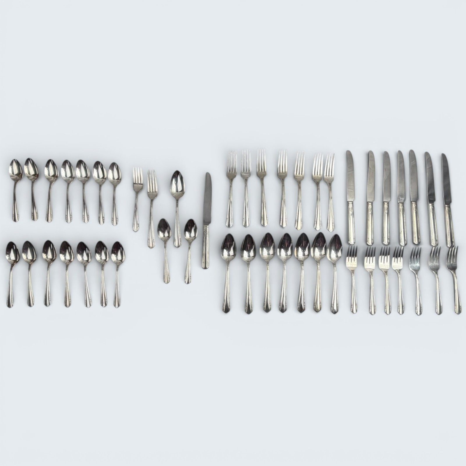 Oneida Malibu Flatware 8-Sets – 1941 Wm A Rogers A1 Plus 7 Original Boxes