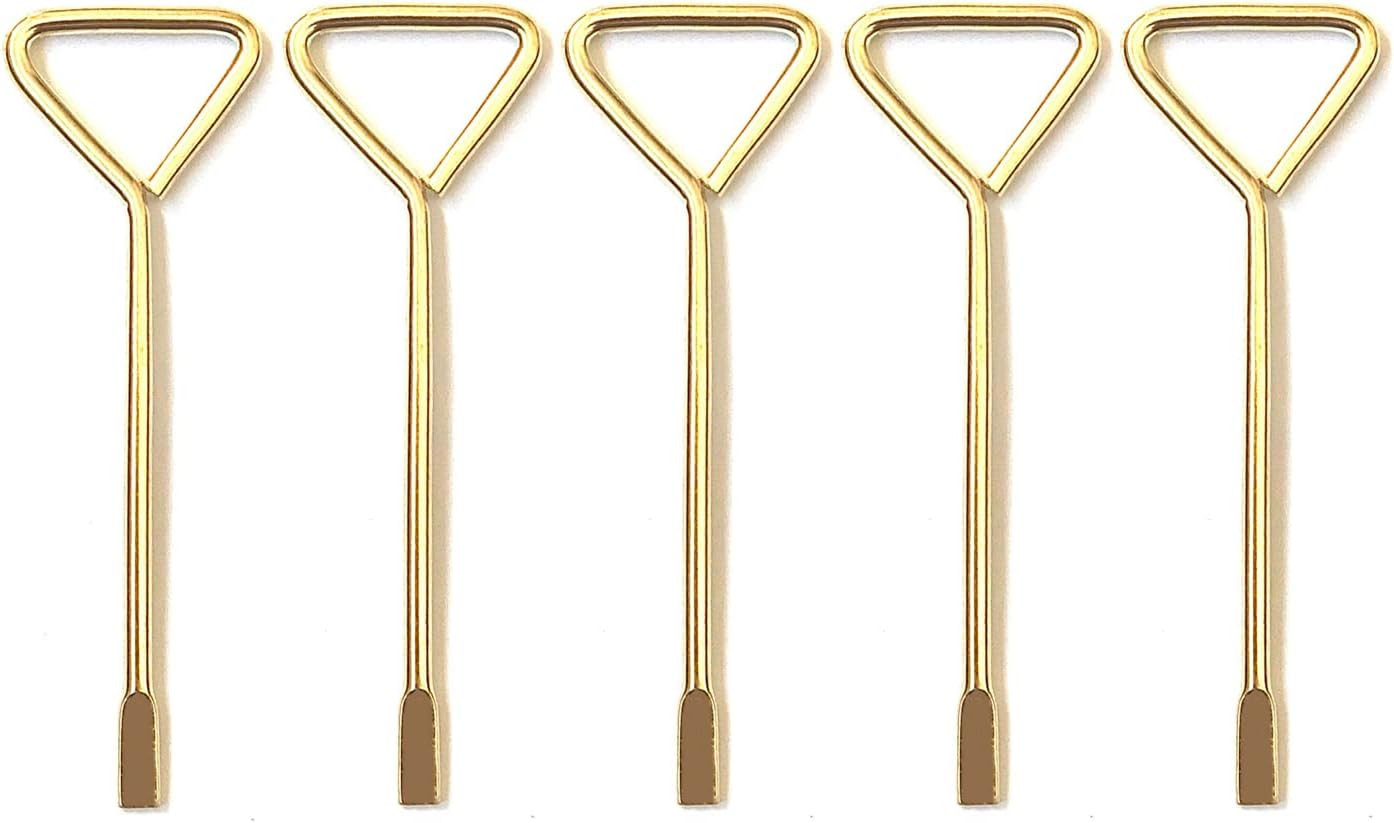 Interior Door Emergency Key, Gold, 5-Piece Set, Unlocks Kwikset Locksets