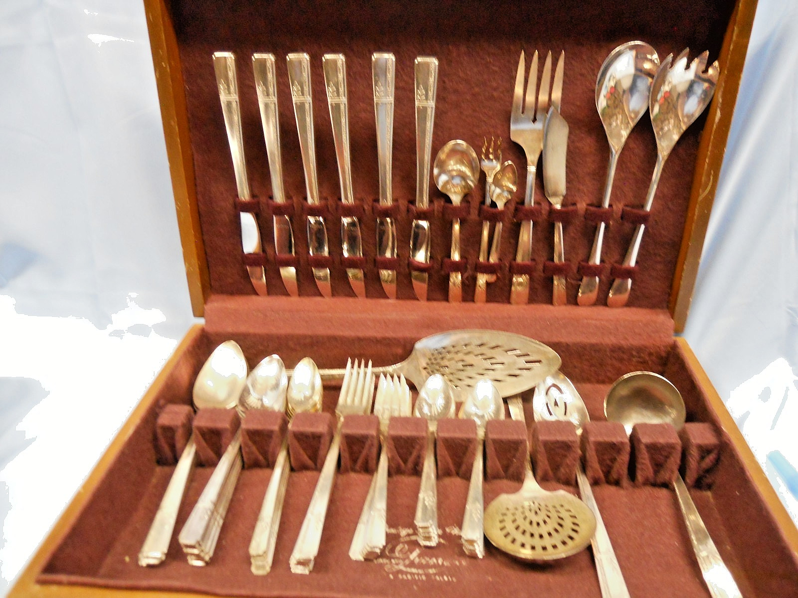 Vintage GRENOBLE Prestige Silver Plate Silverware Flatware 55 PC Set 1938 w/Case