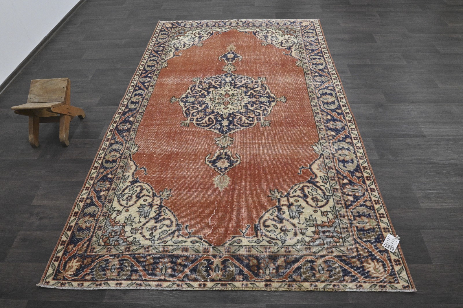 Oushak Turkish Vintage Rug 5×8 Kilim Rug Anatolian Handmade Boho Decor RED