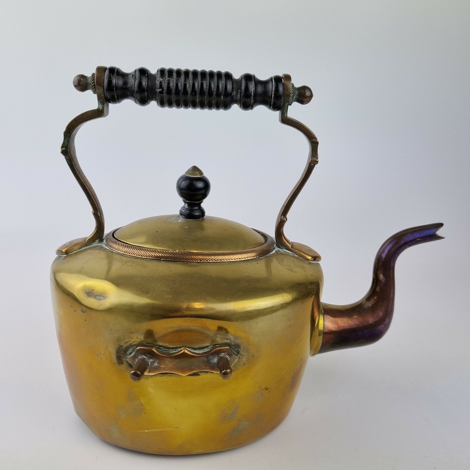Antique Arts & Crafts Brass & Copper Spirit Kettle, Stand Burner William Soutter