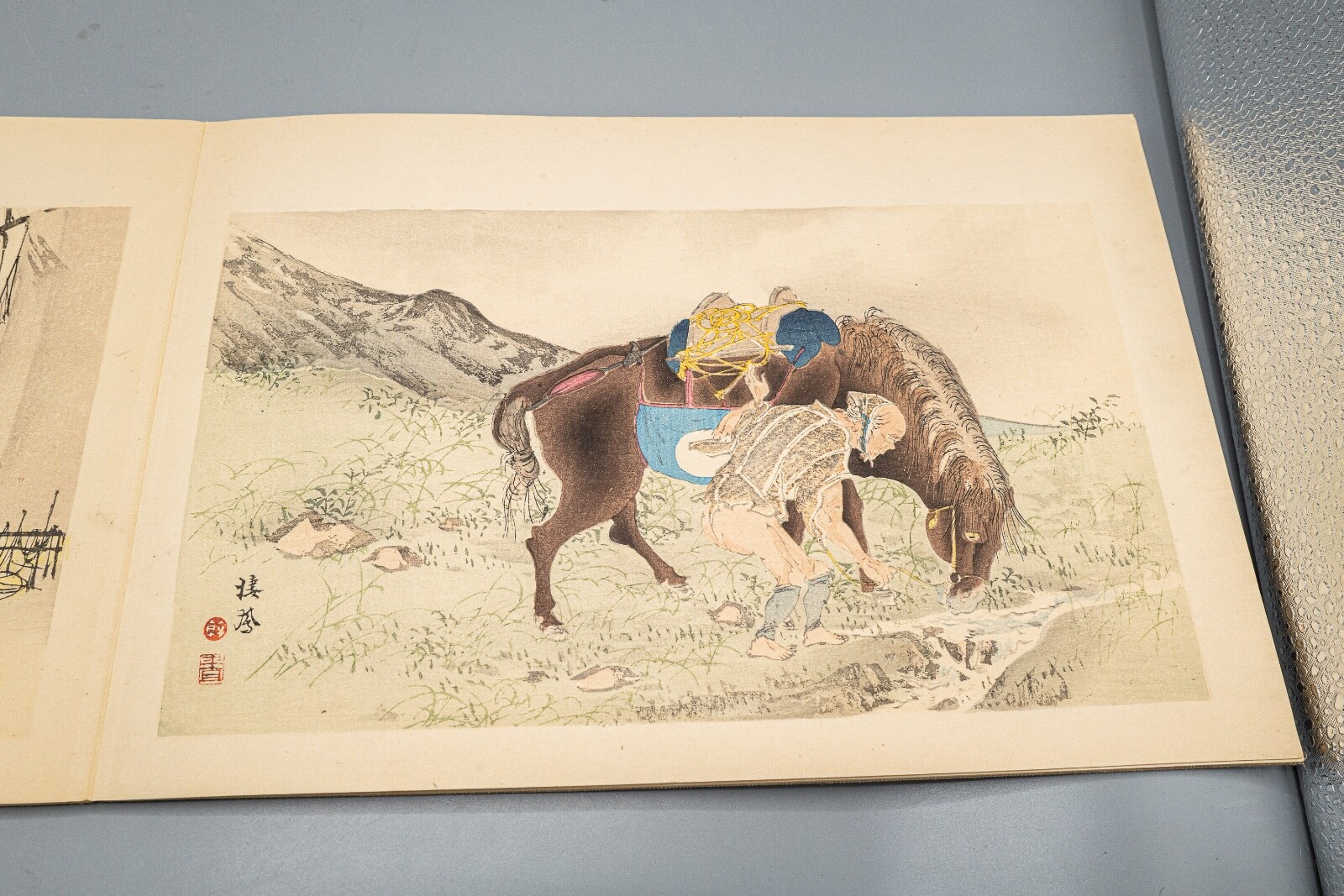 Seiho Takeuchi (1864-1942) Woodblock Print Book 12 Prints Boat Ocean Mt Fuji