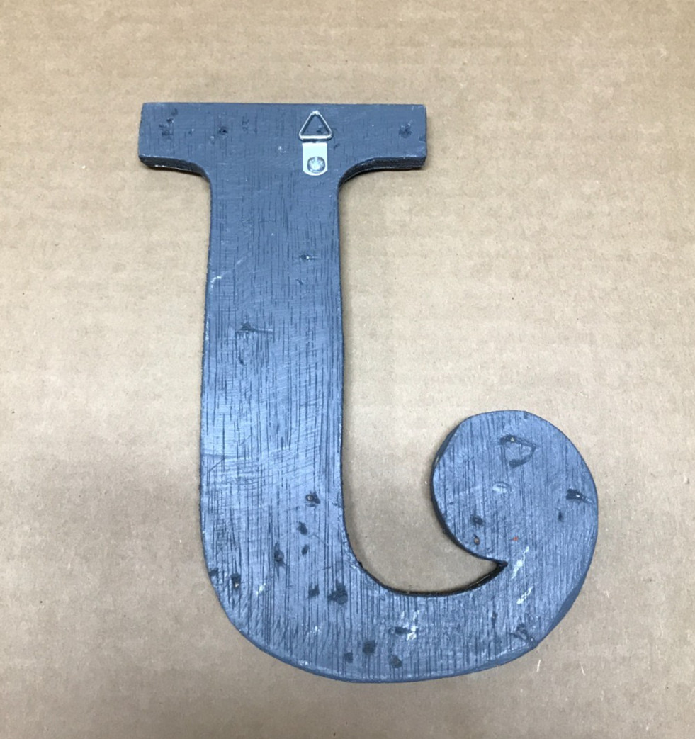 Decorative Salvaged Tin Ceiling 8″ Patchwork Mix Color Letter J Metal 612-26B