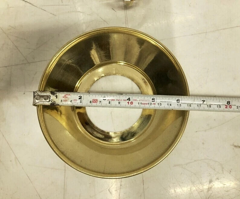 Nautical Maritime Brass Angled Wall Passageway Light Fixture With Shade