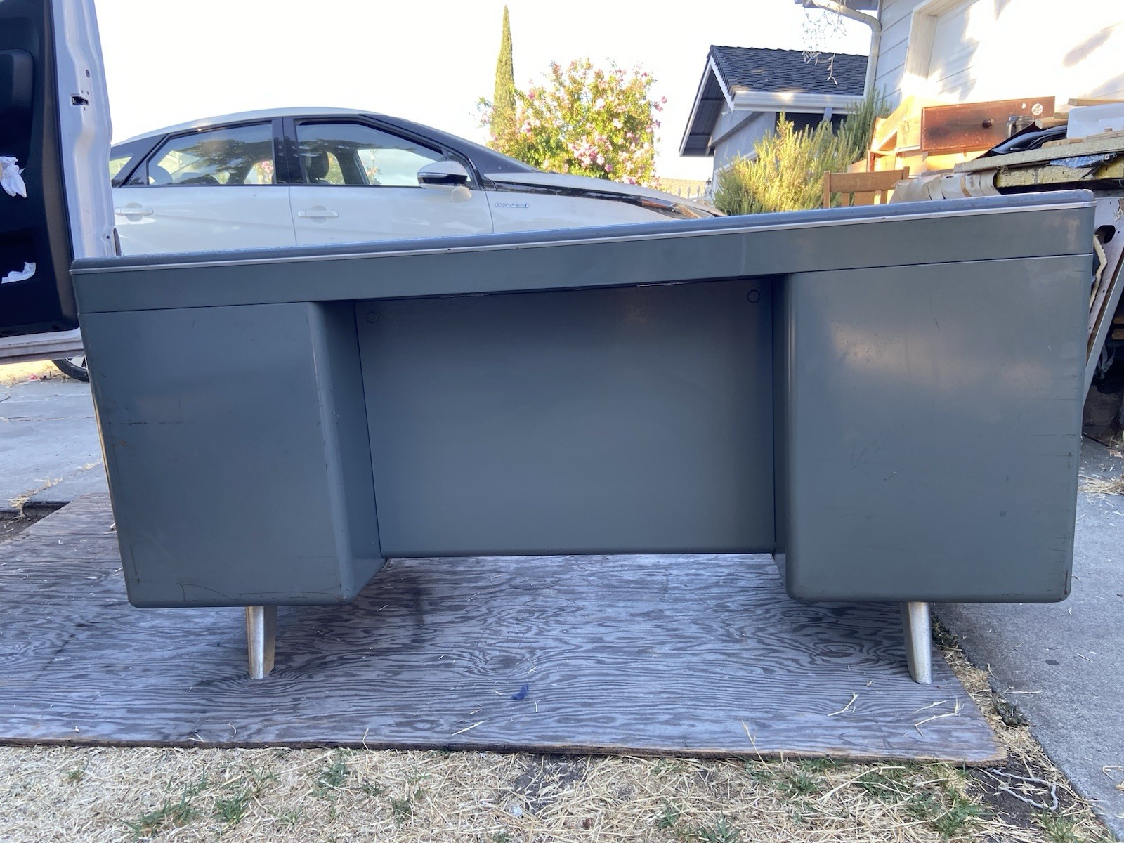 Vintage General Fireproofing Co. Tanker Desk Table- Mid Century
